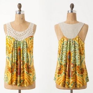 [Anthro] One September “Urubamba” Crochet Tank